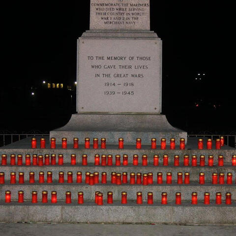 Candlelight Service in Midland
Cenotaph is lit with candles in commemoration